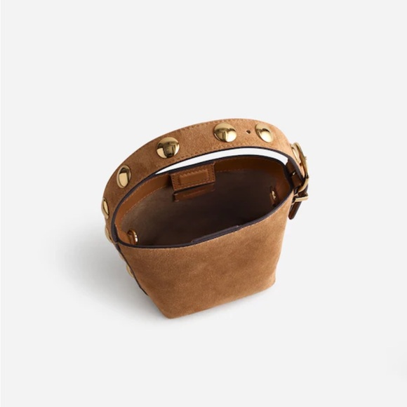 NWT Madewell Micro Bucket Tote with Studs - Picture 5 of 8